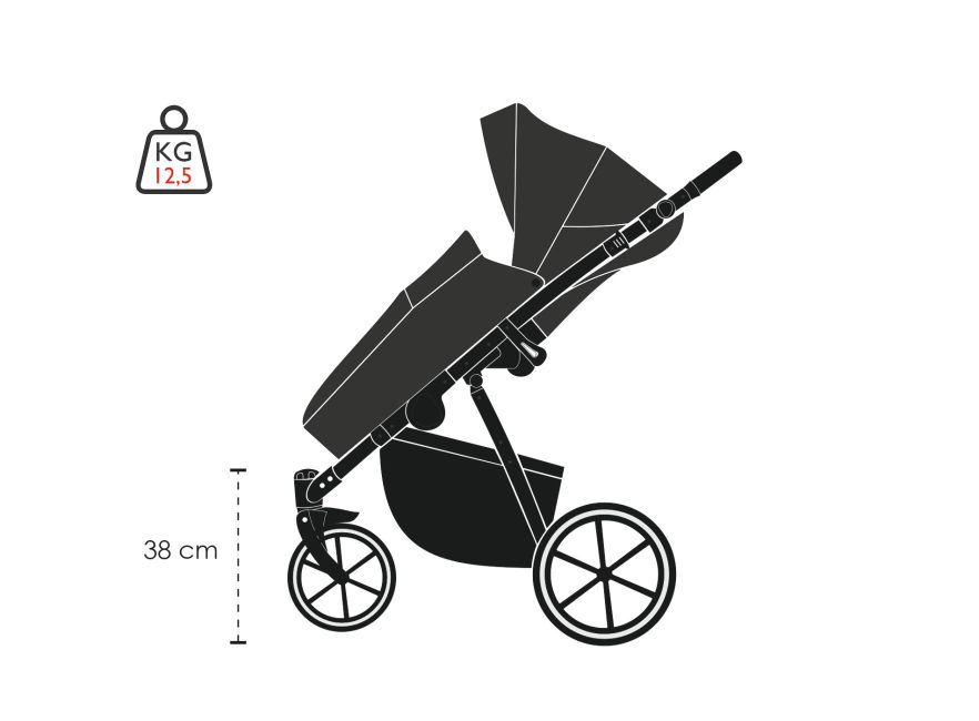 wózek dziecięcy EKO-PRO - baby pram