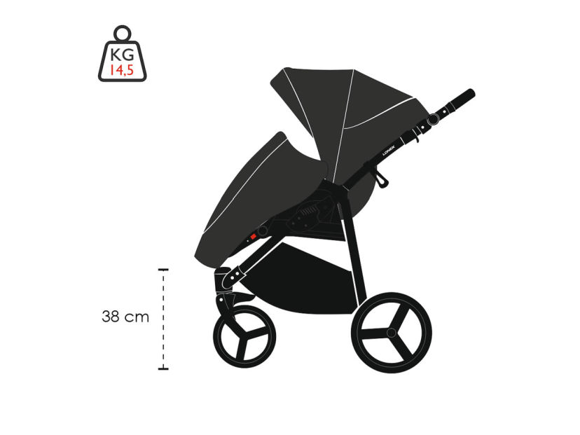 wózek dziecięcy Lonex SOFT - baby pram